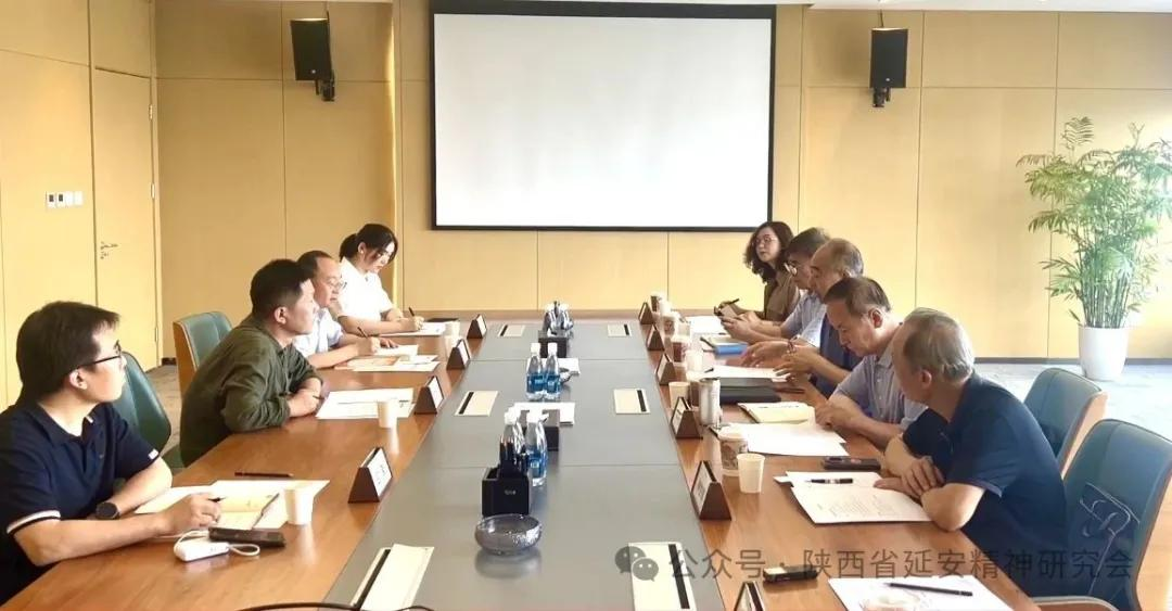 陕西省延安精神研究会梁宏贤会长一行前往西部电影集团有限公司调研