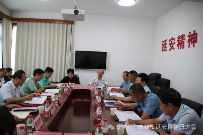 汉中市延安精神研究会会长刘保民一行来榆培训考察