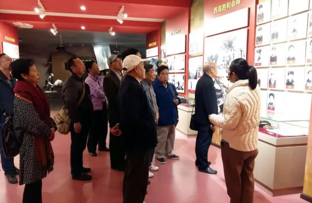 云南省延安精神研究会省总工会分会赴会泽学习考察