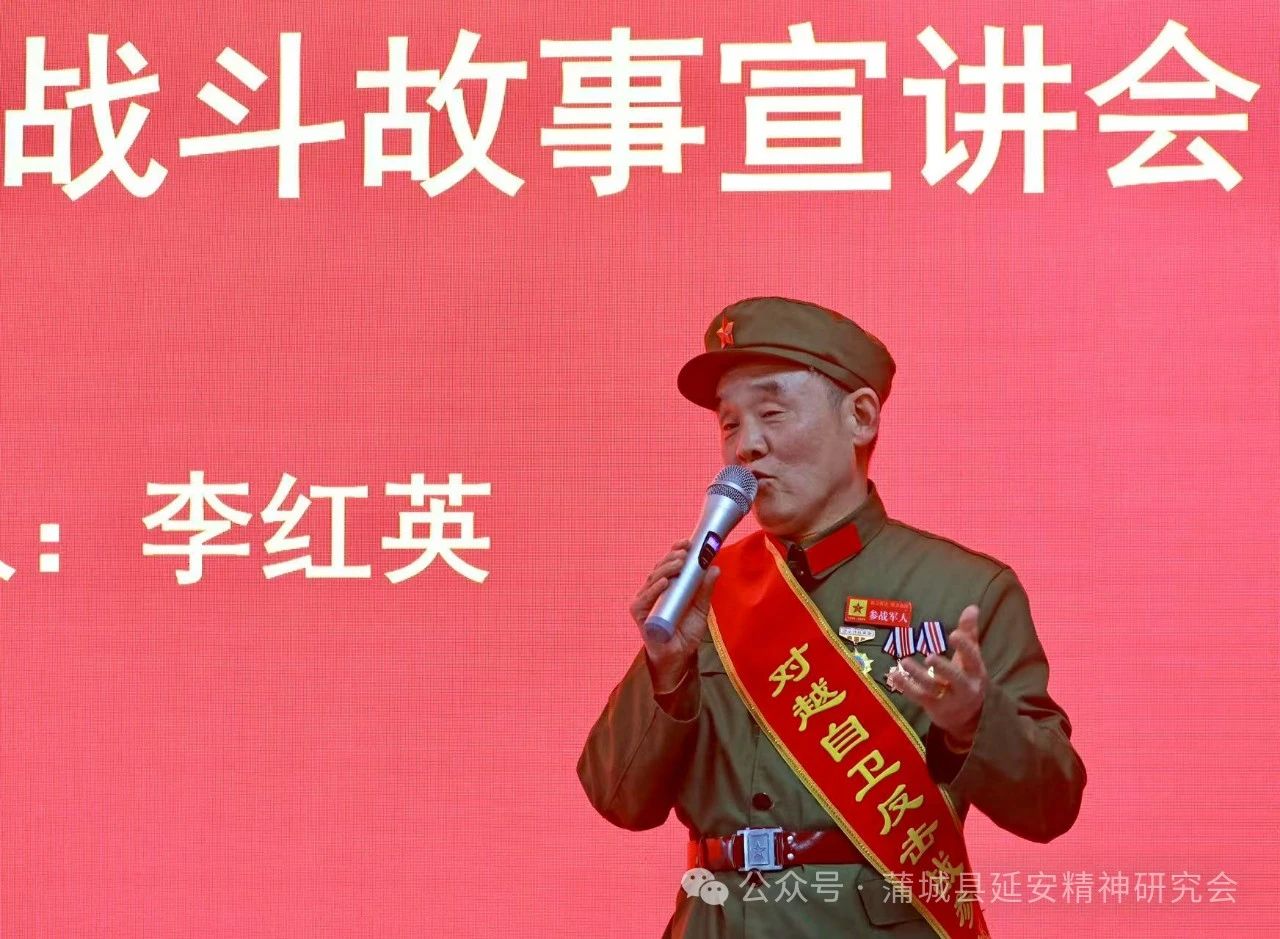 蒲延会宣讲团成员李红英现身为即将入伍新兵宣讲红色故事