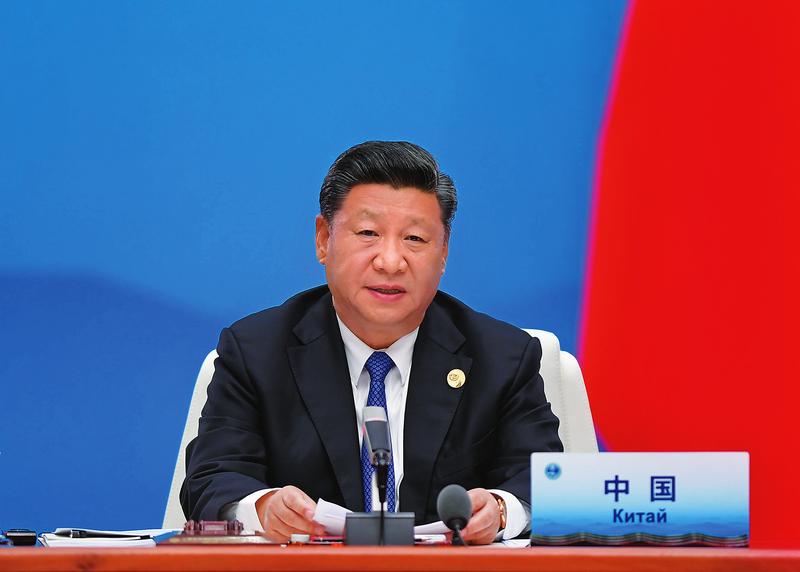 上海合作组织青岛峰会举行 习近平主持会议并发表重要讲话  强调要进一步弘扬“上海精神” 构建上海合作组织命运共同体