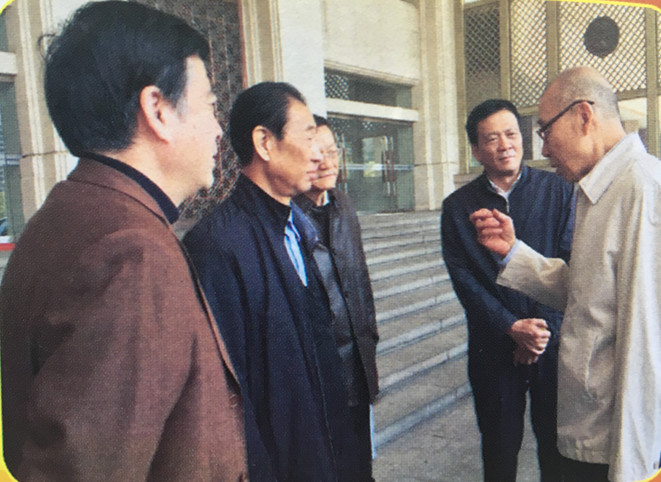 中国延安精神研究会常务副会长令狐安同志来我会调研